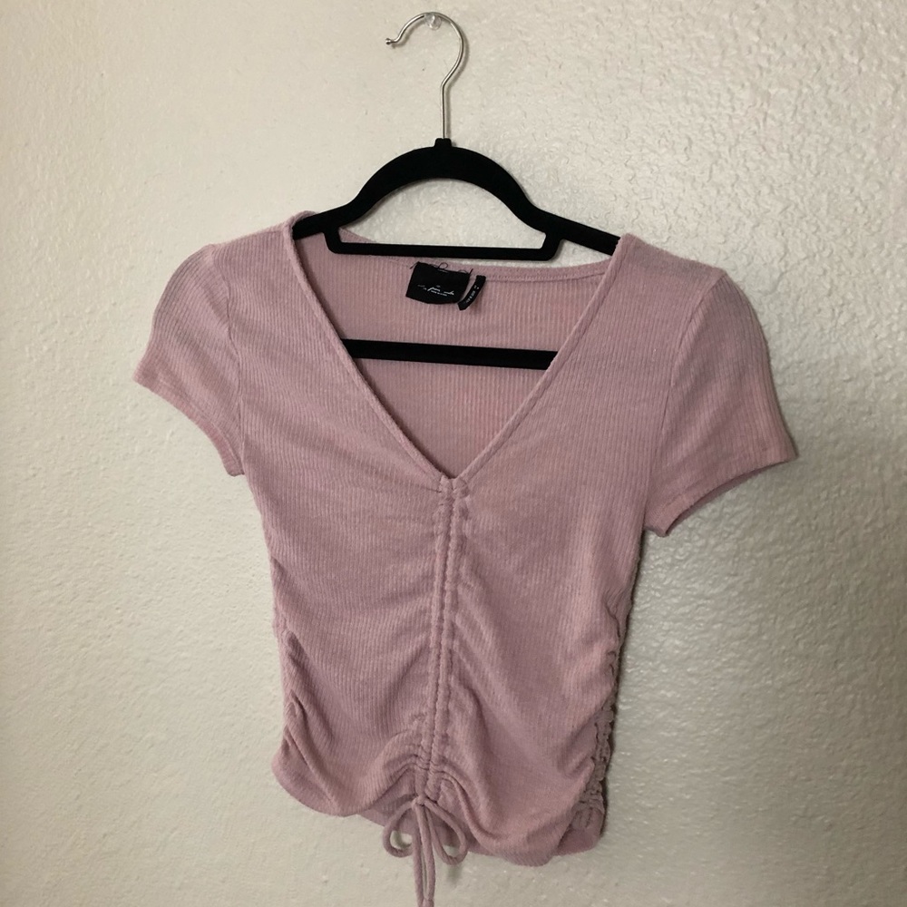 Lavender Scrunch Top